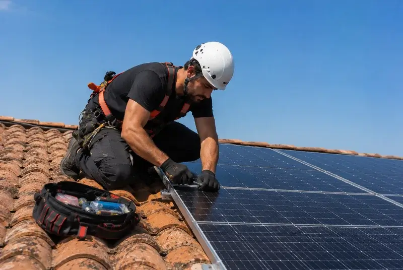 Maintenance et monitoring de panneaux solaires à Malansac